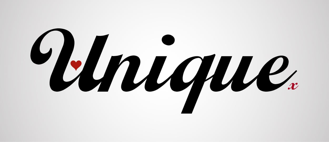 Unique Text Based Logo Design 