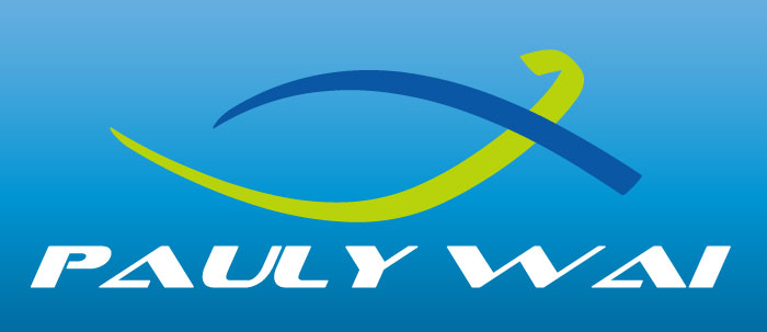 Pauly Wai Blue Logo Design 
