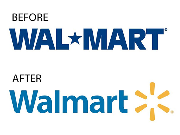 Walmart Logo Before and After
