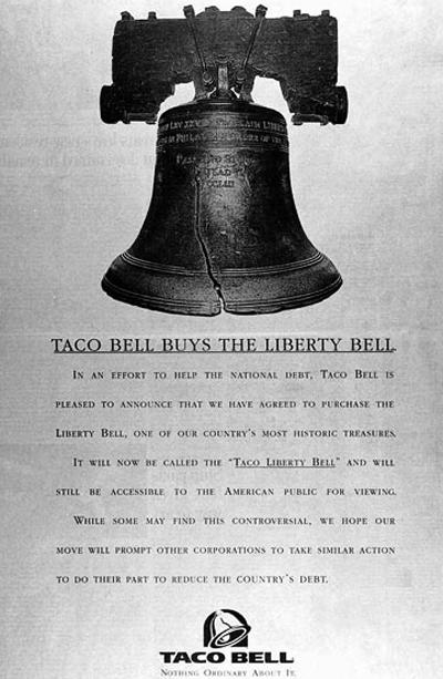 Taco Bell Buys the Liberty Bell