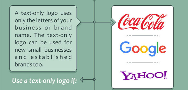 how to choose text for a logo