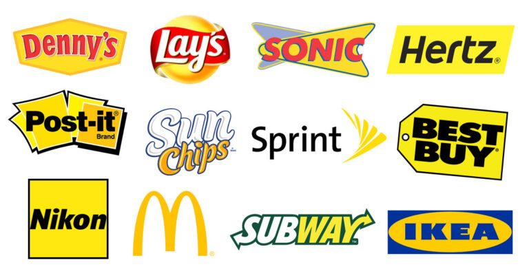 examples of yellow logos