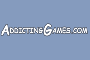 Original  Addicting Games Text Based Logo Design