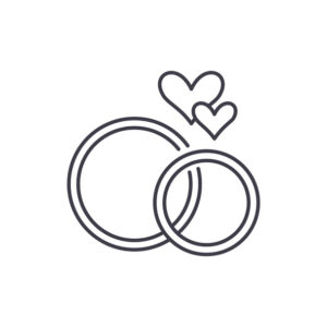 Sample Photography Logo Design of two rings entertwined