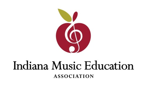 Indiana Music Education Music Note within an Apple Logo Design