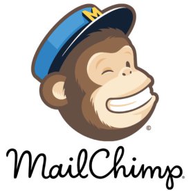 MailChimp Monkey Icon and Scripted Text Logo Design 