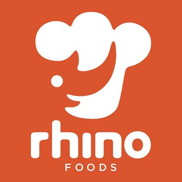 Rhino Foods Rhino Silhouette Inside Chefs Hat Icon Logo Design 