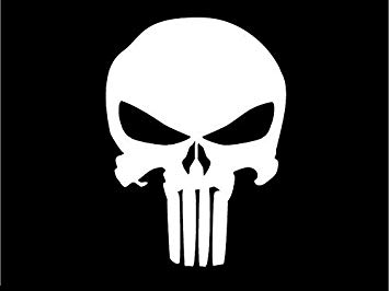 Punisher Skull Icon Logo Design 