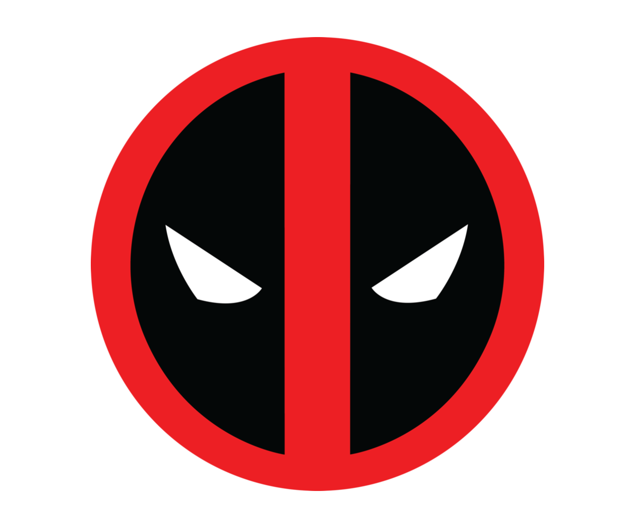 Deadpool Skull Icon Logo Design 
