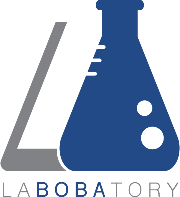 Laboratory Beeker Icon Logo Design 