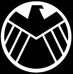 black and white superhero logos