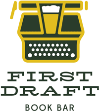 First Draft Book Bar Typewriter Icon Logo Design 