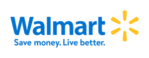 Walmart Logo Example for responsive logo design with text on the right of the icon with tagline