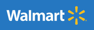 Walmart Logo Example for responsive logo design with Logo on the left of Text
