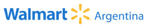 Walmart Logo Example for responsive logo design with Icon centered with Walmart name on the left and Country Location of Argentina on the right