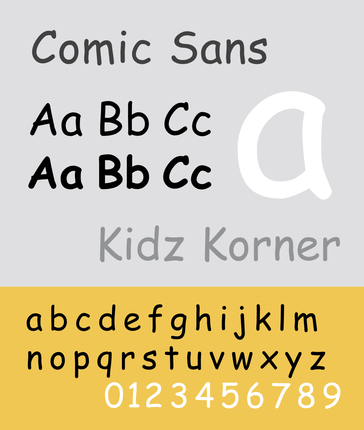 Comic Sans font