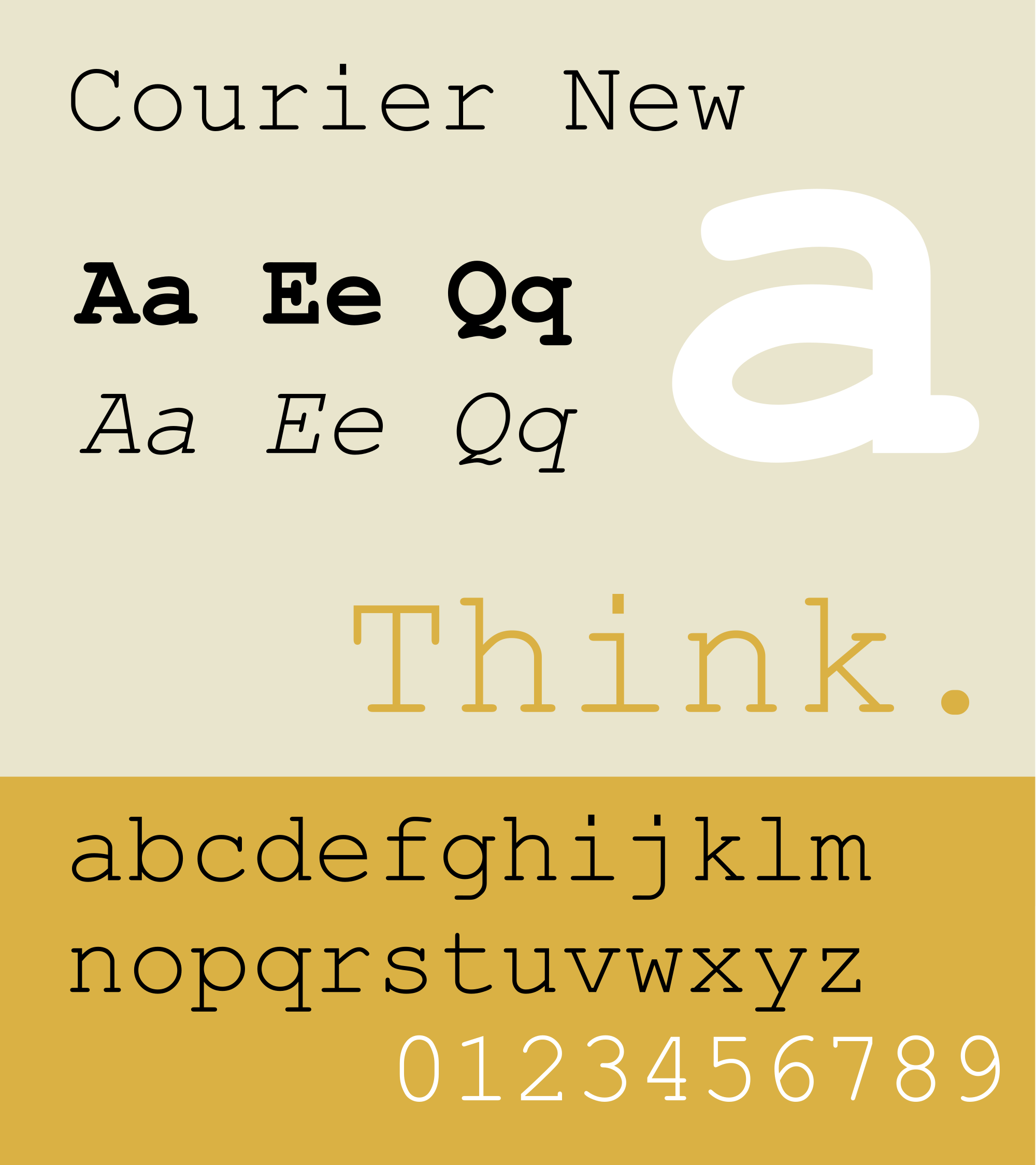 Courier New font