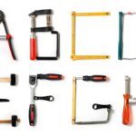 Various home improvement tools in the shape of the alphabet