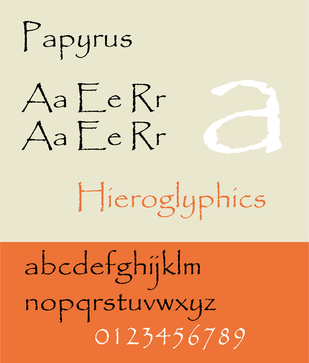 Papyrus font