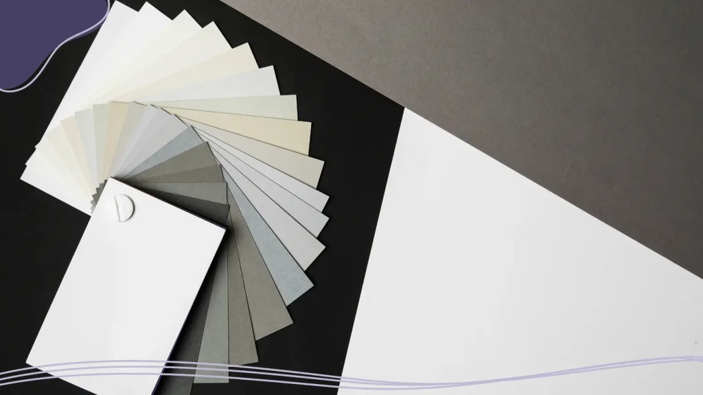Monochrome color chart