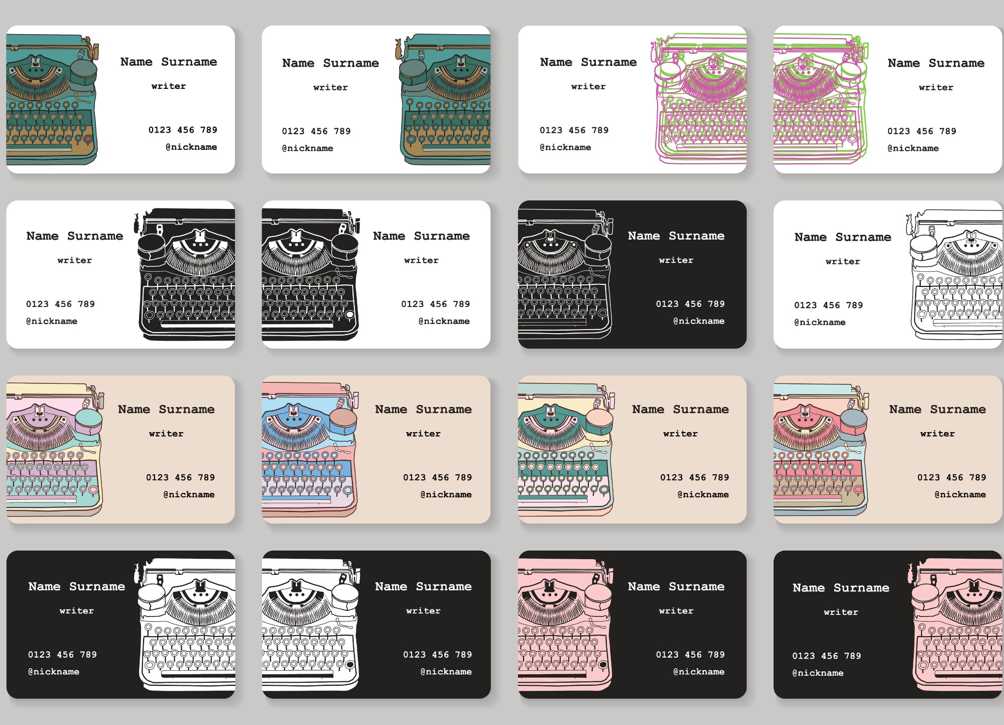 Artsy Business Cards