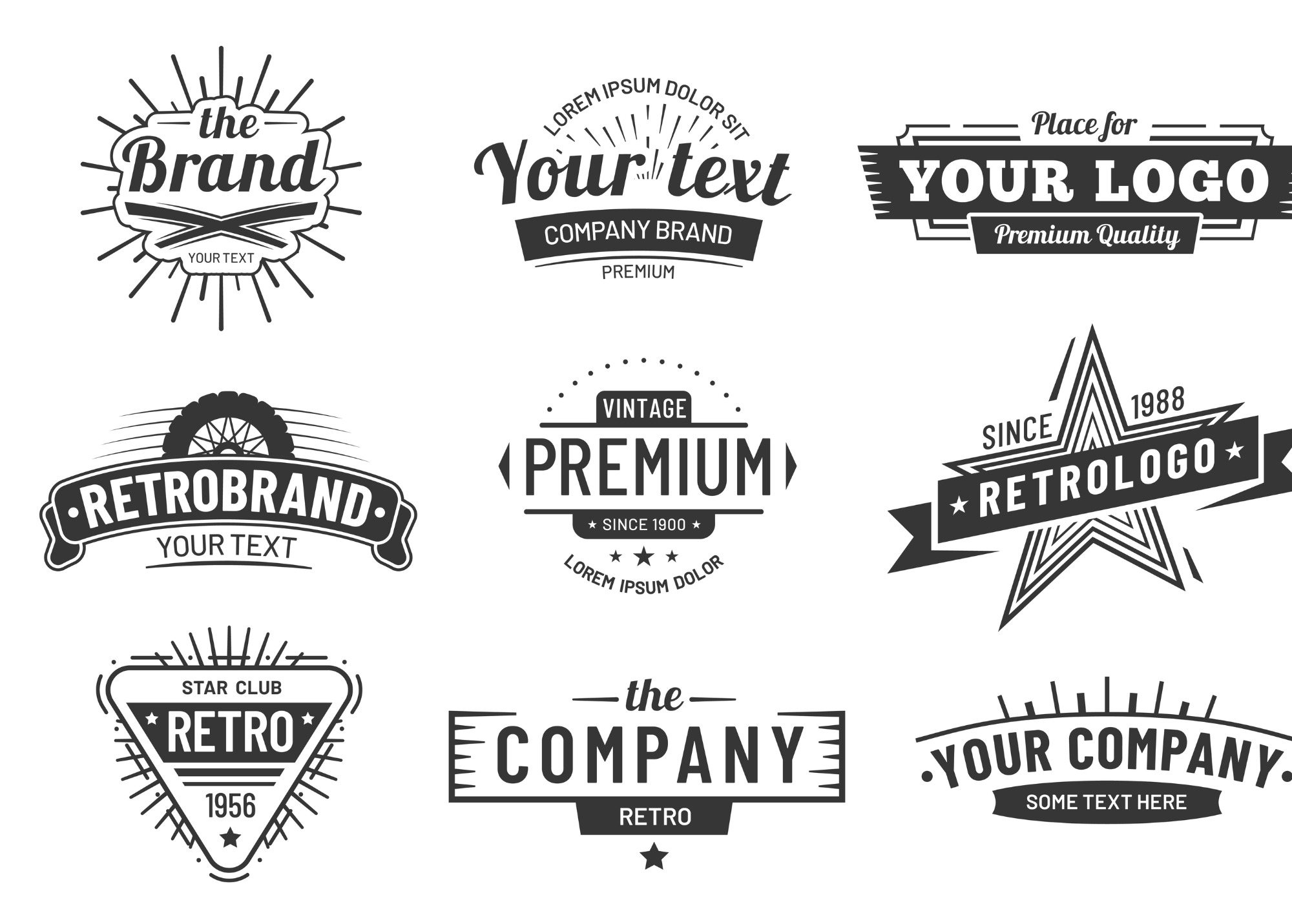 Vintage Tool Company Logos