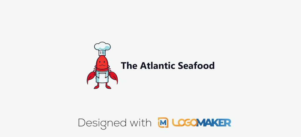 Seafood food truck logo