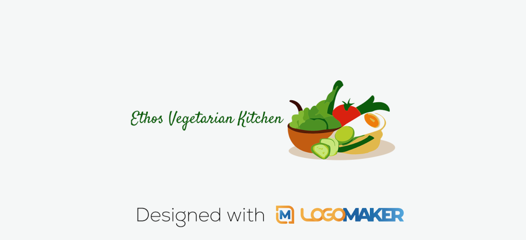 Vegetarian/Vegan food truck logo