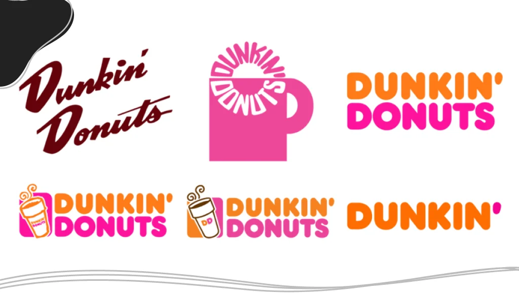 Evolution of the Dunkin' Donuts logo