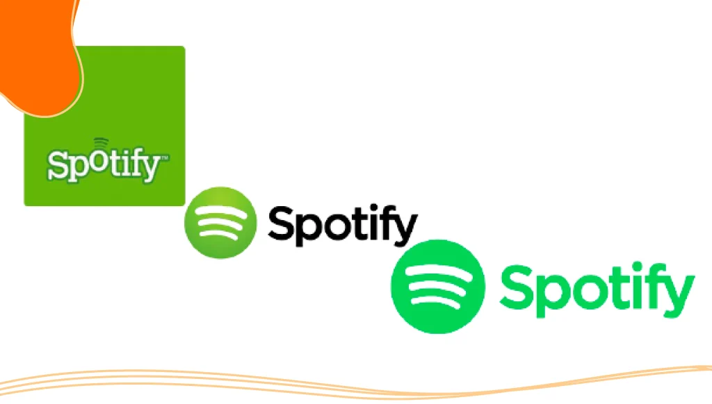 The evolution of the Spotify logo