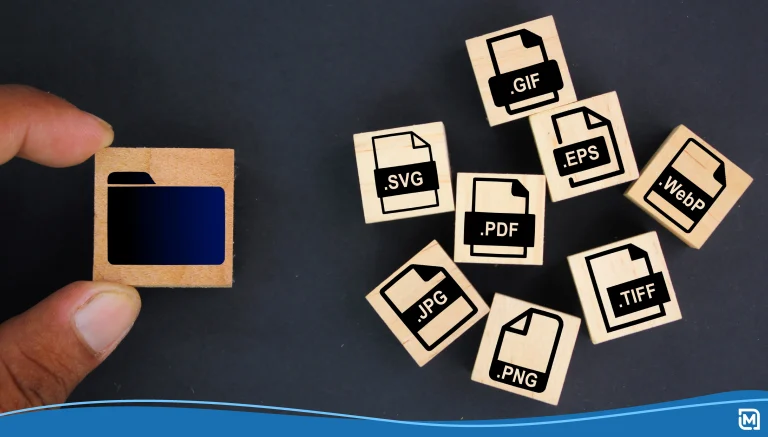 Wooden icons for the best logo file formats