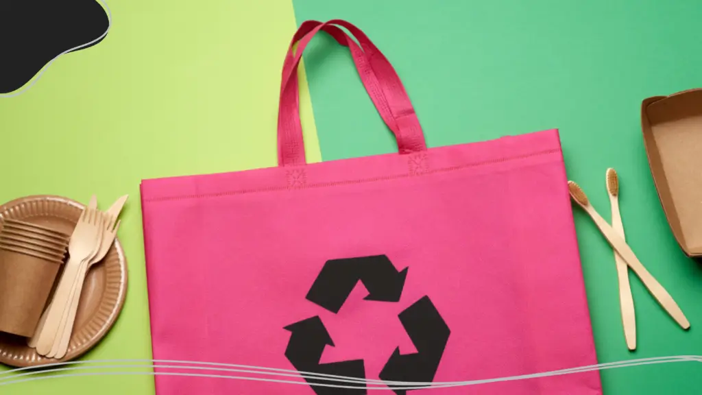 A recyclable bag featuring the Möbius loop recycling symbol, making it one of the best promotional items for eco-conscious brands.