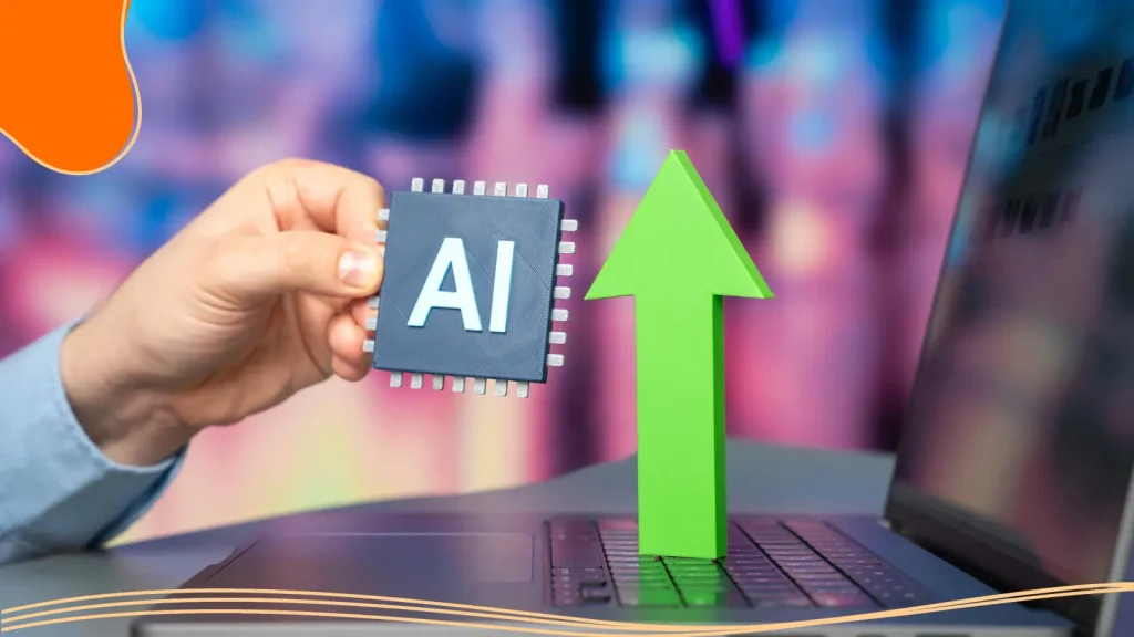 AI with a green arrow