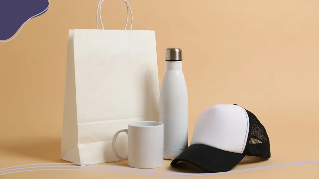 Hat, tumbler, and gift bag