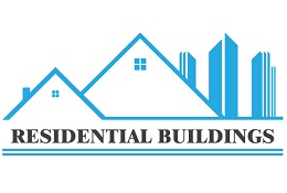 Blue real estate logo