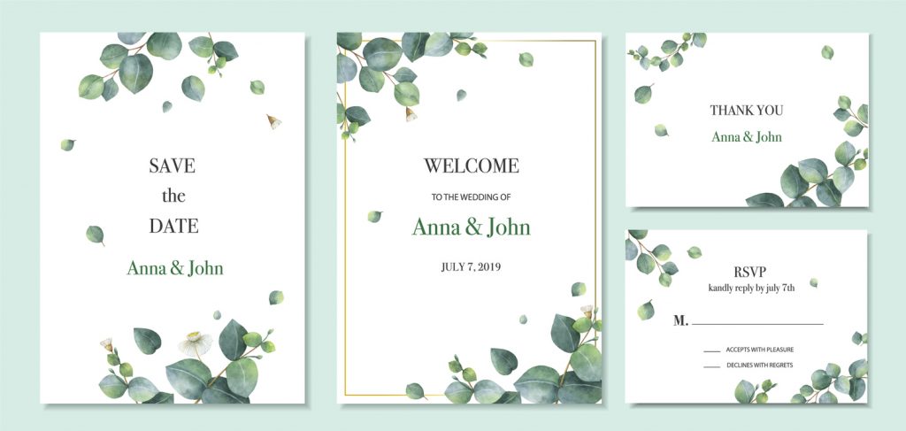 Rustic wedding invitations